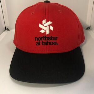 Vintage Northstar at Tahoe XL Ski Winter Red & Black Ski Patrol Cap USA ***READ